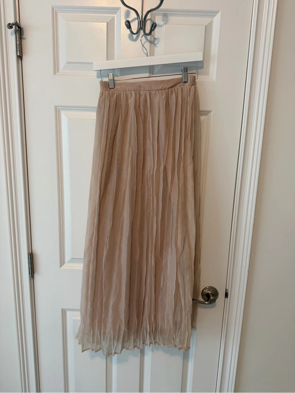 Baltic Born Pleated Maxi Skirt in Blush